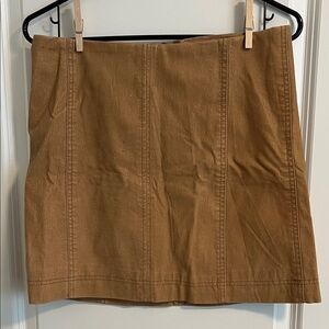 ⭐️ Wishlist Apparel Camel Faux Leather Mini Skirt - Size M